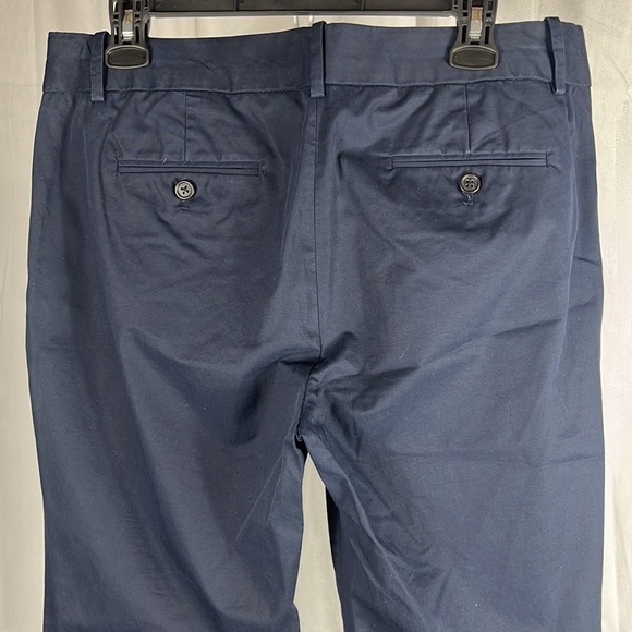 J. Crew Cotton Cafe Trouser in Navy Blue. - Picture 5 of 7